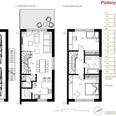 Prodej řad.domu 1., dispozice 3+kk, garáž, parkovací stání a zahrada, 254 m2, Stachy okr. Prachatice