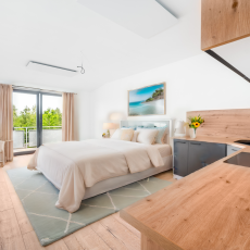 Prodej nového bytu 1+kk s terasou, 49 m2 v novostavbě bytového domu na břehu Lipenského jezera